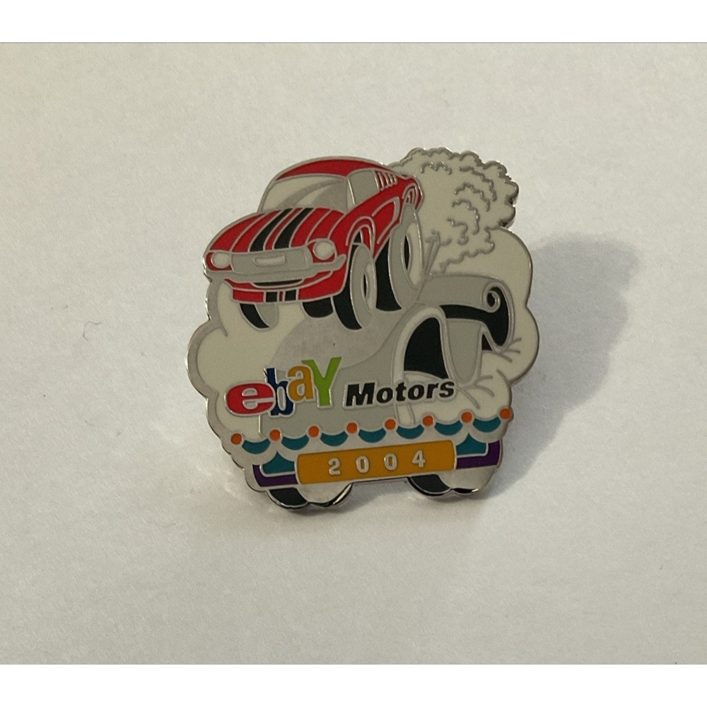 Ebay Live 2004 Ebay Motors Red Car Vintage Enamel Lapel Pin